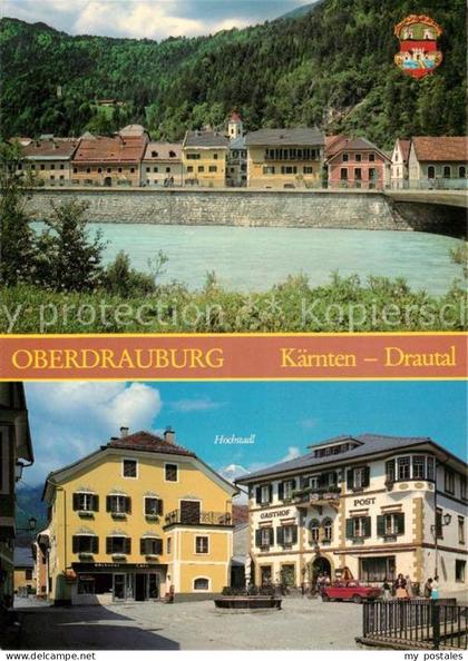Oberdrauburg Kaernten Teilansicht Hochstadl Gasthof Post