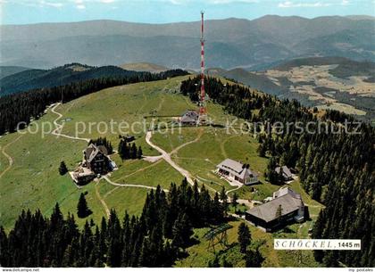 St Radegund Fliegeraufnahme mit Schoeckel und Stubenberghaus Fernsehsender Alpen