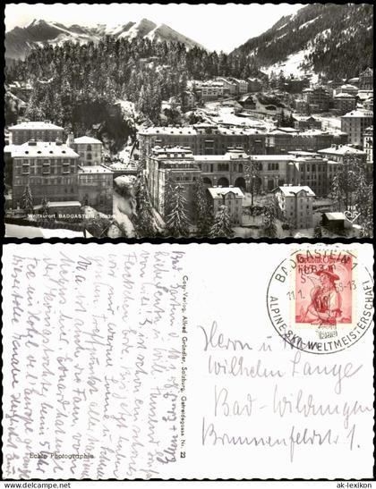 Ansichtskarte Bad Gastein Panorama von Bad Gastein im Winter 1963