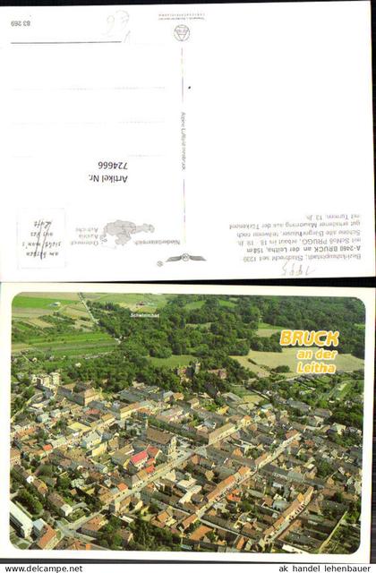 724666 Bruck an der Leitha Schloß Prugg Bez. Bruck an der Leitha Luftbild Fliegeraufnahme