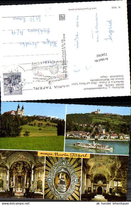 724742 Maria Taferl Blick auf Maria Taferl Marbach an der Donau Bez. Melk