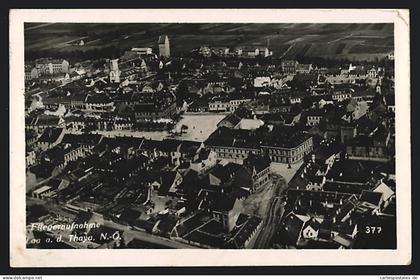 AK Laa an der Thaya, Teilansicht vom Flugzeug aus