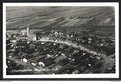 AK Laa an der Thaya, Wulzeshofen, Fliegeraufnahme