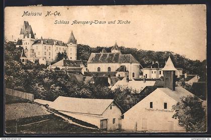 AK Maissau /N.-Oe., Schloss Abensperg-Traun und Kirche