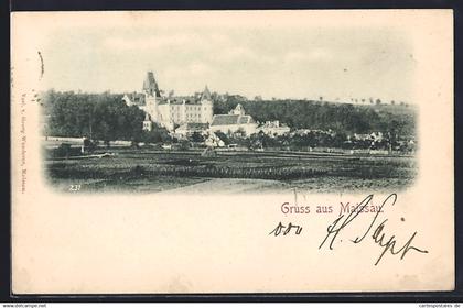 AK Maissau, Ortsansicht vom Feld aus