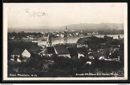 AK Pöchlarn /Donau, Panorama mit Klein-Pöchlarn