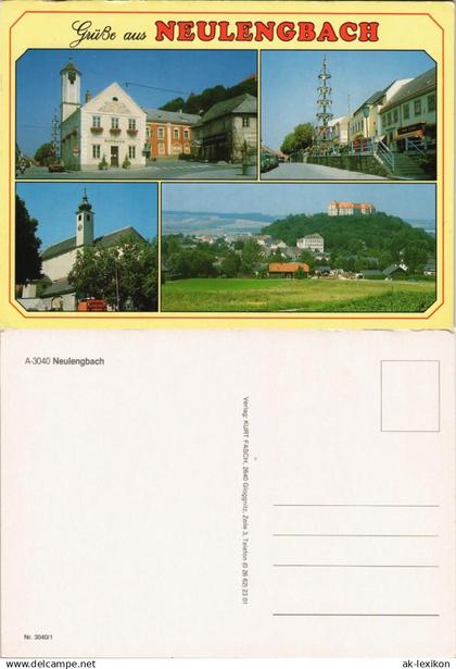 Ansichtskarte Neulengbach Mehrbild-AK mit 4 Ortsansichten 1990