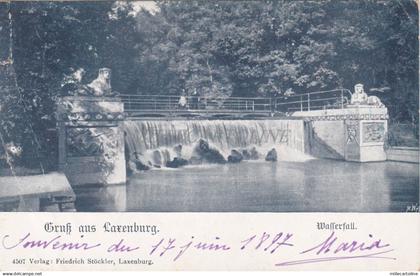 AUSTRIA - Gruss aus Laxenburg - Wasserfall 1899