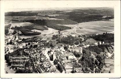 CPA Drosendorf Zissersdorf in Niederösterreich, Fliegeraufnahme von Ort und Umgebung