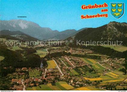 Gruenbach Schneeberg mit Blick zum Schneeberg Fichtelgebirge Fliegeraufnahme