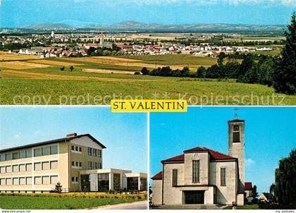 St Valentin Niederoesterreich Panorama Schule Kirche