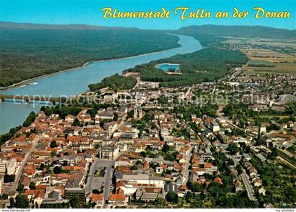 Tulln Donau Blumen- und Messestadt Fliegeraufnahme