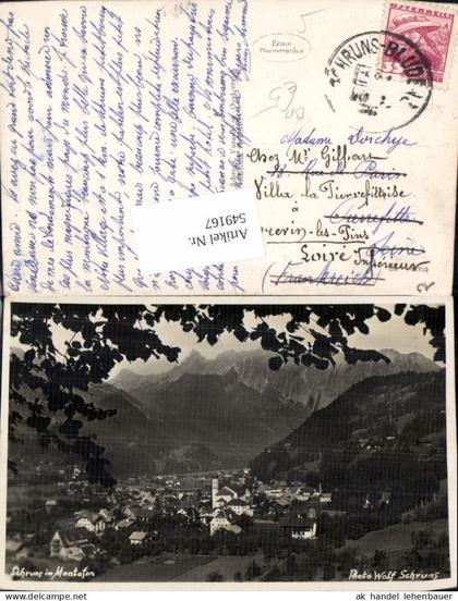549167,Schruns im Montafon Bahnpost Schruns Bludenz Zug 191pub Wolf
