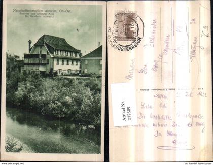 277609,Naturheilsanatorium Altheim Besitzer Dr. Reinhold Schwartz