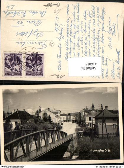 416016,Altheim Teilansicht Brücke Friseur