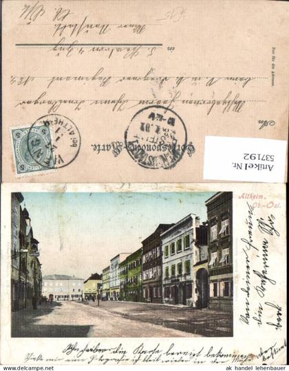 537192,tolle Lithographie Altheim bei Braunau am Inn
