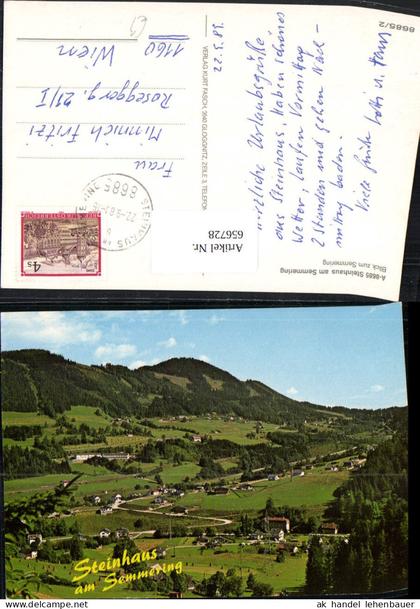 656728,Steinhaus am Semmering Blick zum Semmering