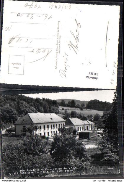 741288 Foto AK Schreibersdorf b. Pinkafeld Ddr. Friedrich M. Kiesel Heim des VAKÖ