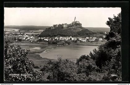 AK Güssing, Ortsansicht mit See
