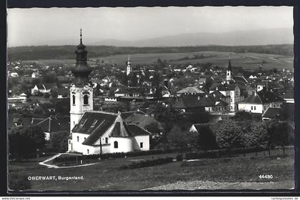 AK Oberwart /Burgenland, Ortsansicht aus der Vogelschau