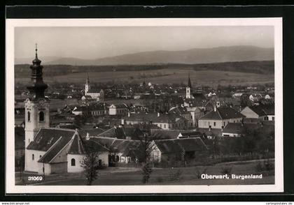 AK Oberwart, Panorama mit Kirche