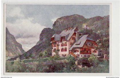 39043144 - Oberdrauburg, Kuenstlerkarte mit  Erholungsheim  ungelaufen  Gute Erhaltung.
