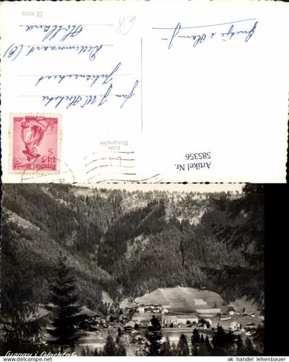 585356,Foto Ak Maria Luggau Gemeinde Lesachtal Luggau i. Lesachtal Ansicht