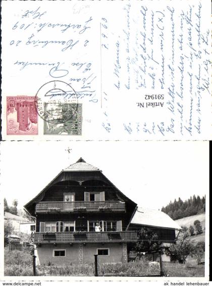591942,tolle Foto-AK Feldkirchen in Kärnten Pension Haus