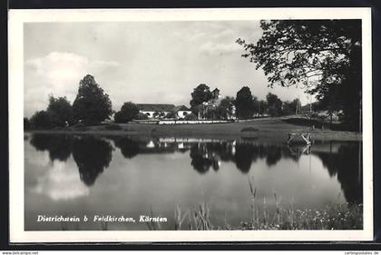 AK Feldkirchen in Kärnten, Dietrichstein, Blick über das Wasser
