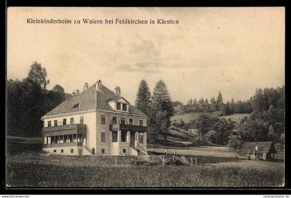 AK Feldkirchen in Kärnten, Waiern, Kleinkinderheim mit Umgebung