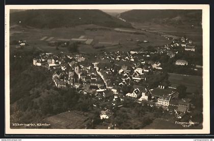AK Völkermarkt /Kärnten, Ortsansicht von oben