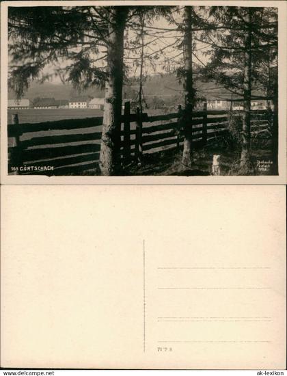 Ansichtskarte Görtschach bei Ferlach Stadtpartie Fotokarte 1928  Kärnten