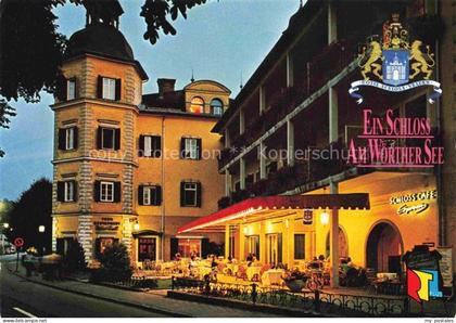 Schloss Velden Hotel-Schloss-Velden Schlosscafe Renaissance Nachtaufnahme Terras