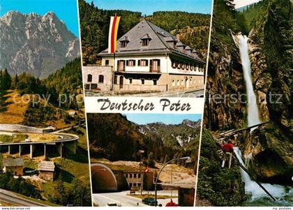 Unterbergen Ferlach Gasthaus Deutscher Peter Hangbruecke Loibltunnel Tschaukofal