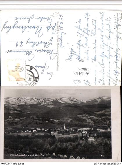 486876,Deutschlandsberg Totale m. Koralpe Bergkulisse