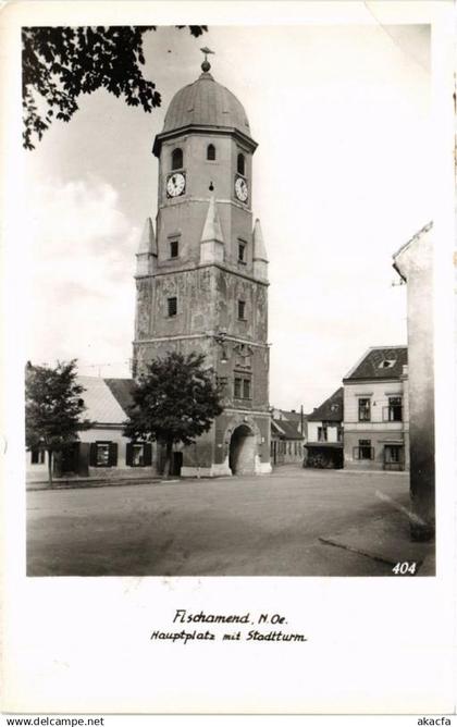CPA FISCHAMEND Hauptplatz mit Stadtturm AUSTRIA (675649)