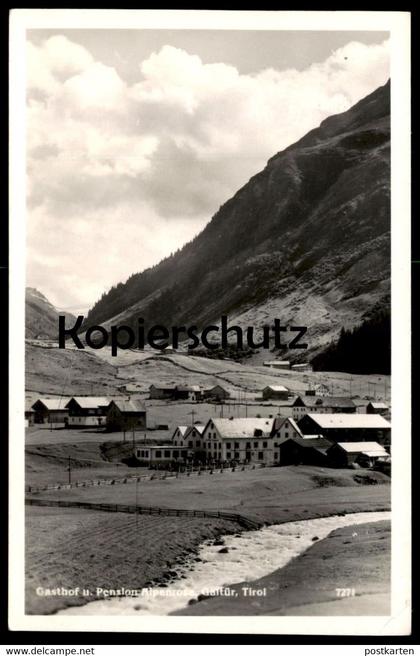 ALTE POSTKARTE GALTÜR PENSION ALPENROSE Tirol Paznauntal Ansichtskarte AK cpa postcard