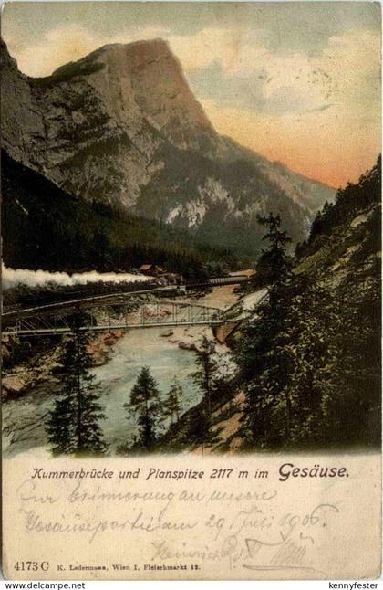 Gesäuse/Steiermark - Gesäuse, Kummerbrücke und Planspitze