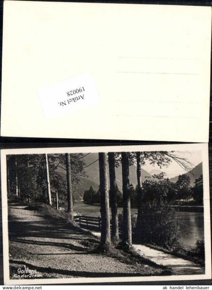 190028,seltene Fotokarte Goisern a.d. Traun Partie