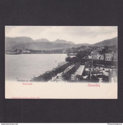 AUSTRIA, Postcard, Gmunden, Esplanade, Unused