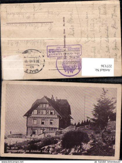 227136,Stubenberghaus Berghütte am Schöckelb. St. Radegund