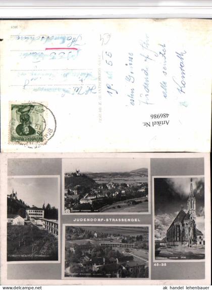 486986,Judendorf-Straßengel Totale Kirche Heilanstalt Mehrbildkarte