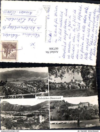 667366,Mehrbild Ak Frohnleiten Schafe Schäfer