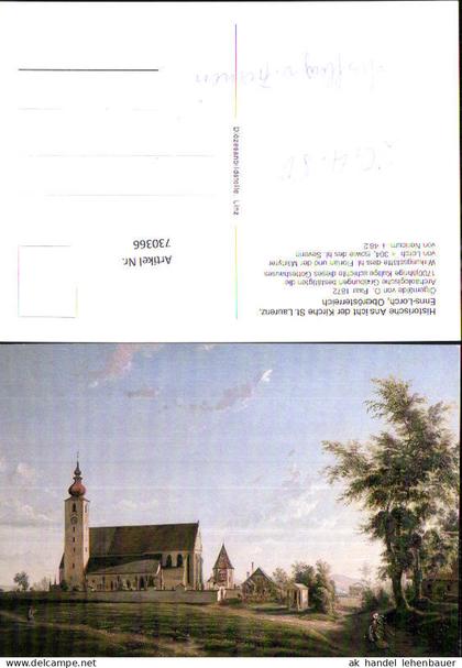 730366 Enns-Lorch Kirche St. Laurenz Gemeinde Enns Bez. Linz-Land
