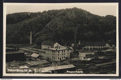 AK Schwertberg /Ob.-Oe., Pappen-Fabrik im Josefstal