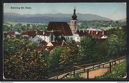 AK Sierning /Ob. Öster., Ortsansicht mit der Kirche