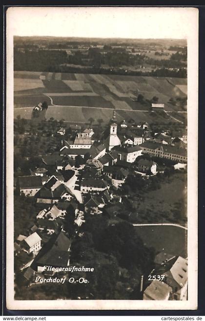 AK Vorchdorf, Ortsansicht vom Flugzeug aus