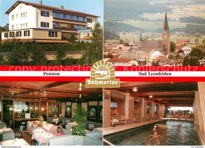 Bad Leonfelden Gasthaus Pension Boehmertor Restaurant Hallenbad Stadtbild mit Ki