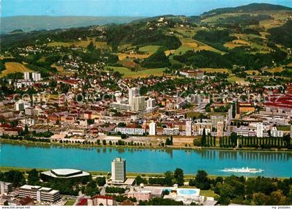 Linz Donau Fliegeraufnahme Urfahr Poestlingberg