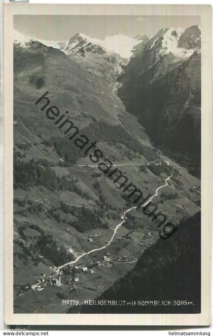 Heiligenblut mit Sonnblick - Foto-Ansichtskarte - Verlag Schildknecht Graz